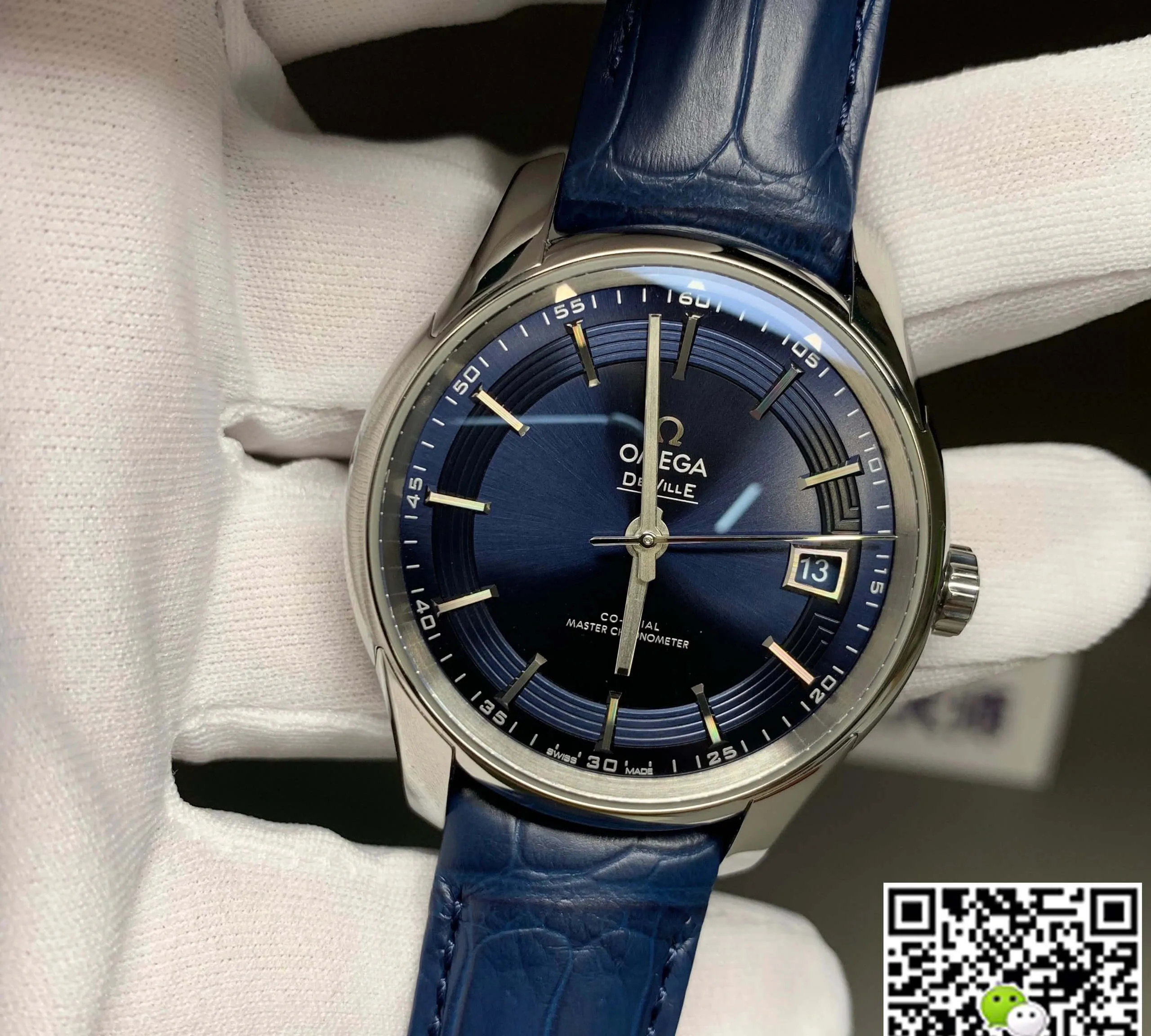 Omega De Ville 433.33.41.21.03.001 VS Factory 1:1 Best Edition Replica Watch Leather Strap